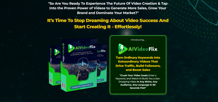 AI Video Flix Review: The Future Of Video Creation Tool