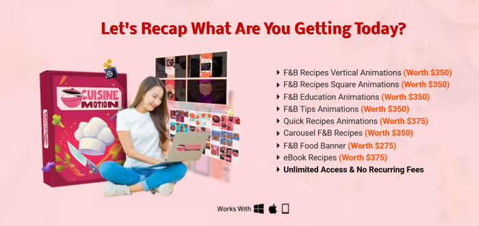 CuisineMotion PLR Review: Culinary Video Animations