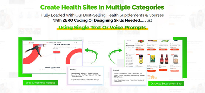 Health Ninja AI Health Website Creation