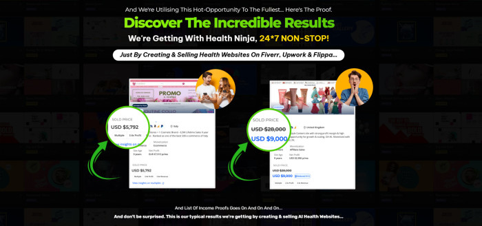 Health Ninja AI Health Website Creation