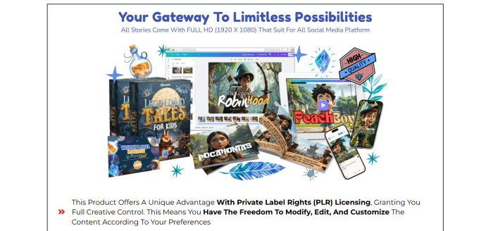 Legendary Tales for Kids: Stunning 3D Animation App