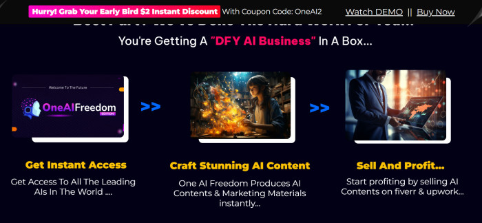 OneAiFreedom AI Contents & Marketing Materials Collection