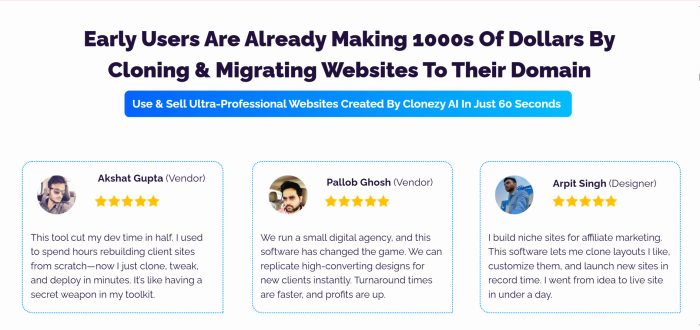 Clone Website Platform