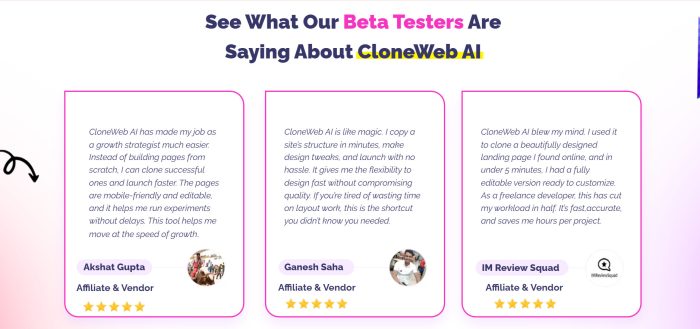 Clone Website Platform