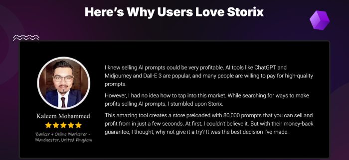StorixAI Launch an AI Prompt Store in 60 Seconds