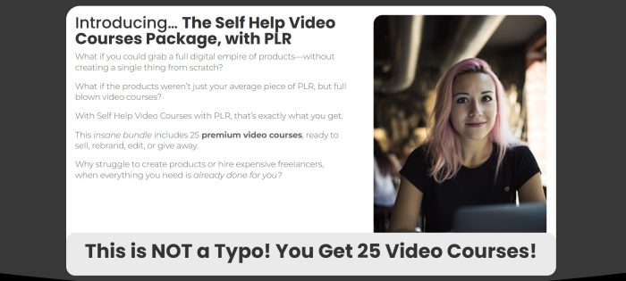 Done-for-You Self Help Video Courses [PLR]