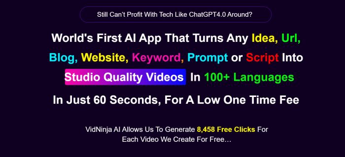 VidNinja AI: 3 Steps to Attention-Grabbing Videos