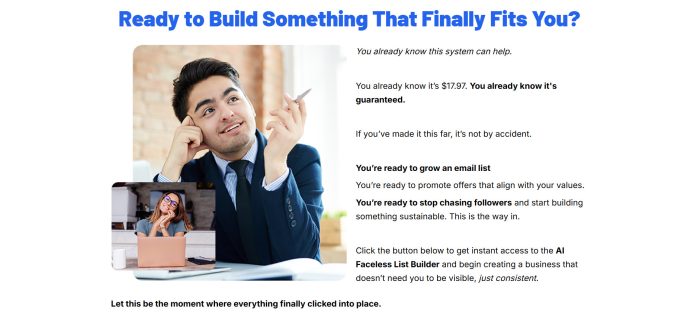 AI Faceless List Builder More Sustainable Affiliate Method