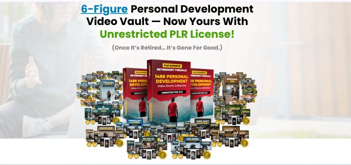 6-Figure Personal Development Video Vault 1488 PD Ready-Made